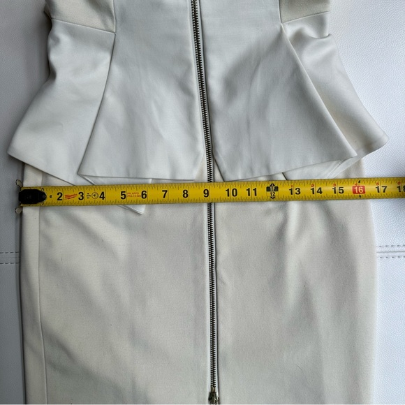 Ted Baker Jamthun Structured Zip Detail Dress cream Ted Size 1 - Picture 15 of 16